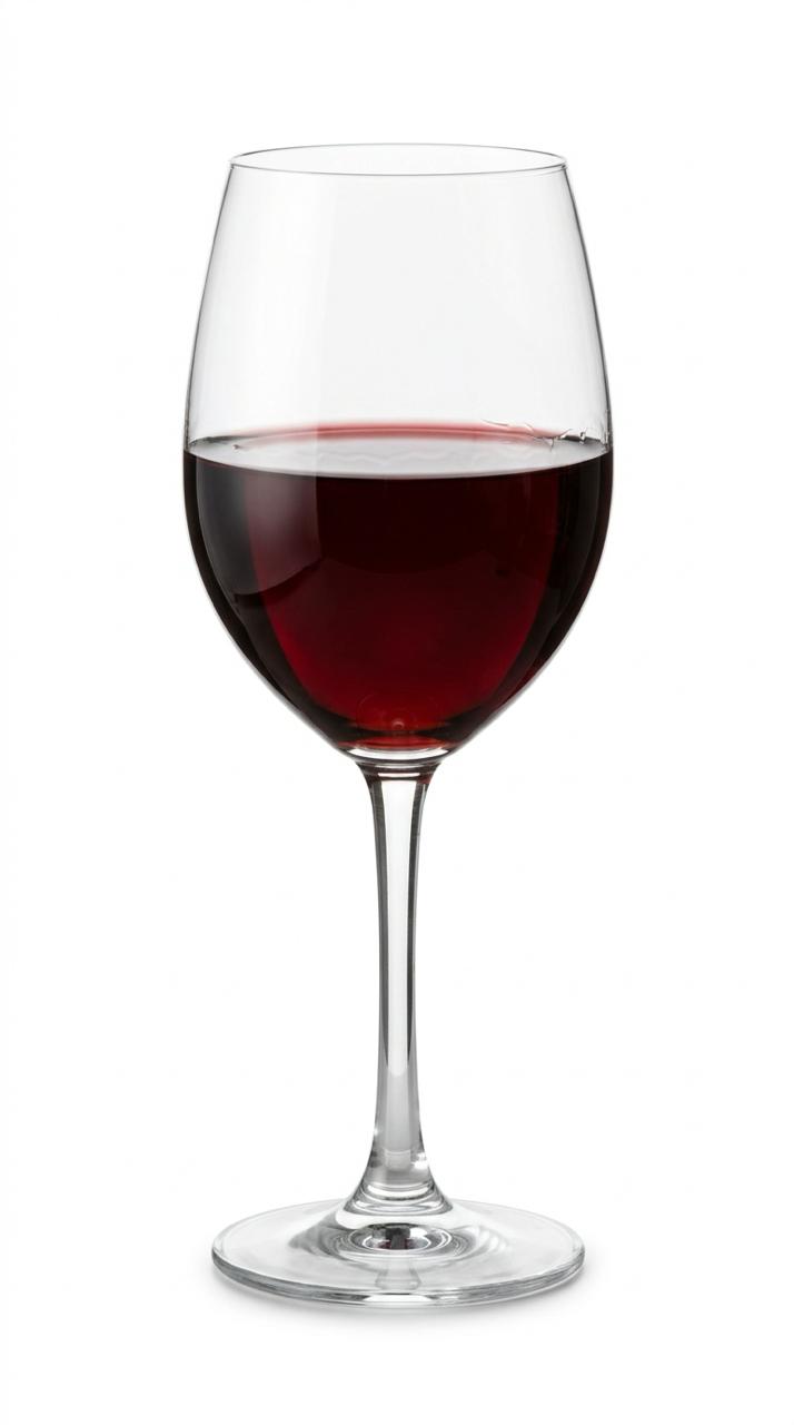 Glass of red wine